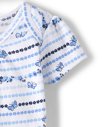 Lot de 5 cache-couches papillon bébé fille