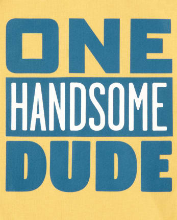 Camiseta gráfica Handsome Dude para bebés y niños pequeños