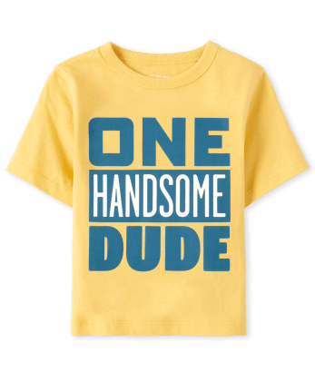 Camiseta gráfica Handsome Dude para bebés y niños pequeños