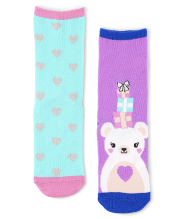 Paquete de 6 calcetines con diseño de animales para niñas