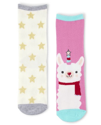 Paquete de 6 calcetines con diseño de animales para niñas