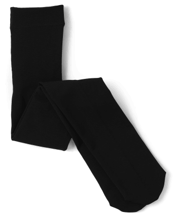 Girls Fleece Lined Tights The Children s Place BLACK