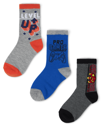 Boys Gamer Crew Socks 6-Pack | The Children's Place - MULTI CLR