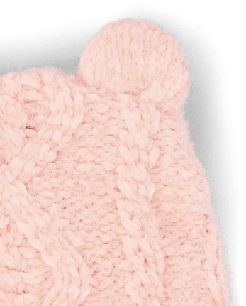 Baby Girls Cozy Hat And Mittens Set