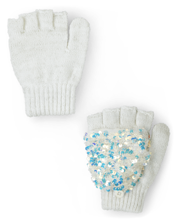 Girls Sequin Pop Top Gloves