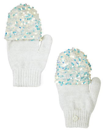 Girls Sequin Pop Top Gloves