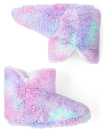 Girls Tie Dye Slippers