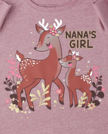 T-shirt graphique Nana pour bébé et toute-petite fille
