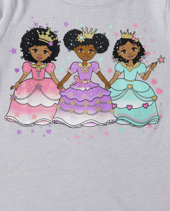 Baby And Toddler Girls Princess Graphic Tee