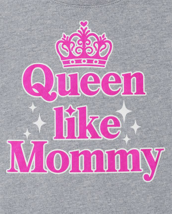 Toddler Girls Queen Like Mommy Graphic Tee