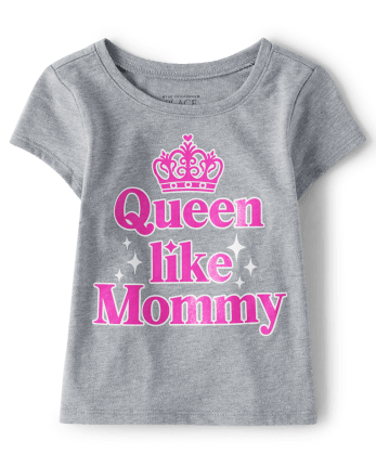 Toddler Girls Queen Like Mommy Graphic Tee