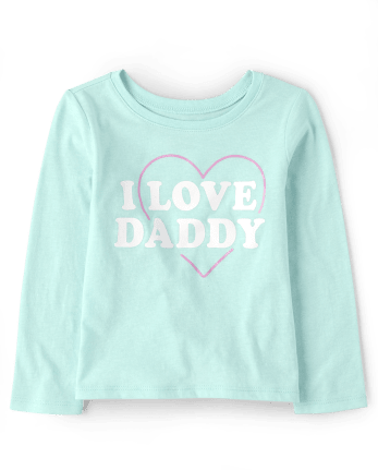 Baby And Toddler Girls Daddy Graphic Tee