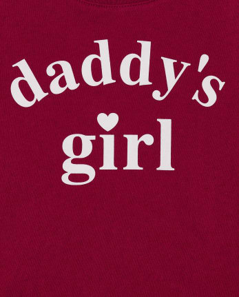 Baby And Toddler Girls Short Sleeve Daddy Graphic Tee | The Children's ...