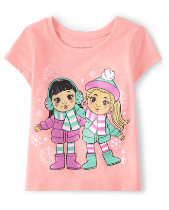 Baby And Toddler Girls Girl Graphic Tee