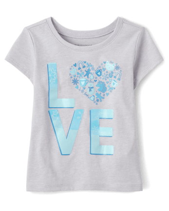 Baby And Toddler Girls Love Graphic Tee