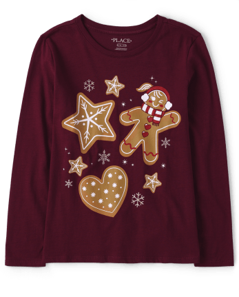 Girls Gingerbread Graphic Tee