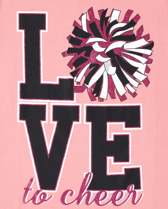 Girls Love Cheer Graphic Tee
