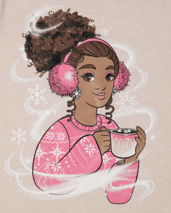 T-shirt graphique pour filles