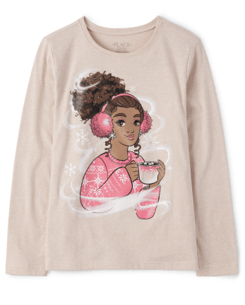T-shirt graphique pour filles