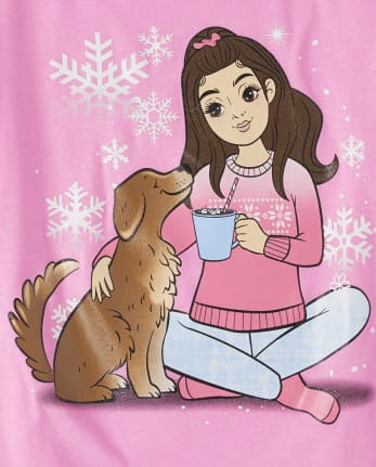 Camiseta estampada para niñas