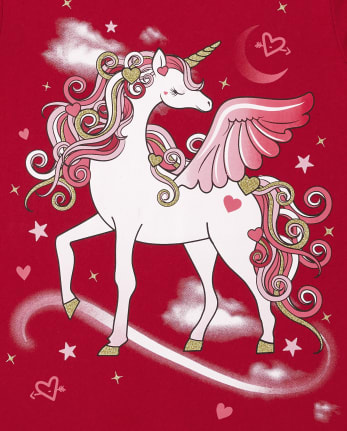 Camiseta con gráfico Pegaso para niñas
