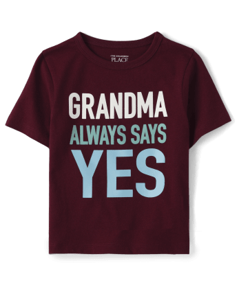 Baby And Toddler Boys Grandma Graphic Tee