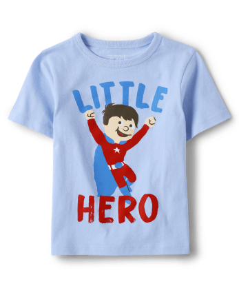 Baby And Toddler Boys Little Hero Graphic Tee