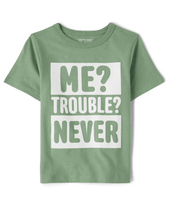 Camiseta con gráfico Trouble para bebés y niños pequeños
