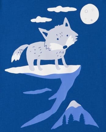 Camiseta con estampado de zorro para bebés y niños pequeños