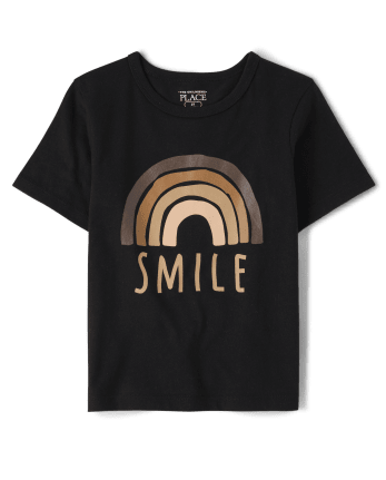 Baby and Toddler Boys Smile Rainbow Graphic Tee