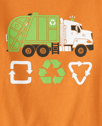 Baby and Toddler Boys Recycle Truck Graphic Tee