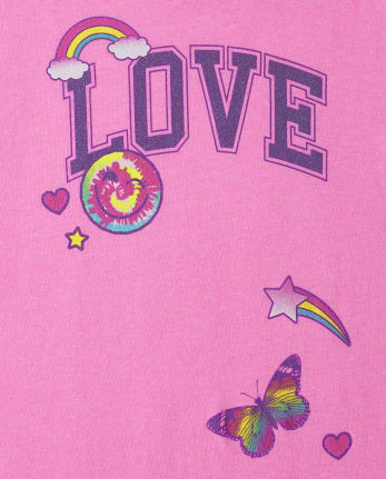 Pack de 2 camisetas con estampado de unicornio Love de Girls