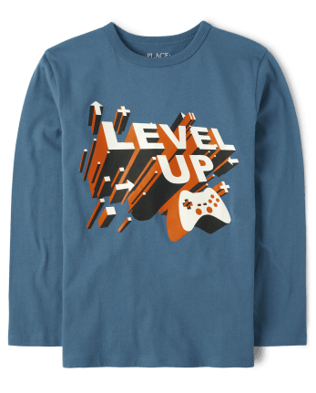 Camiseta gráfica Level Up para niños