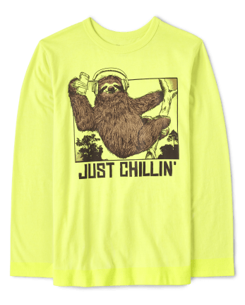 Boys Sloth Graphic Tee