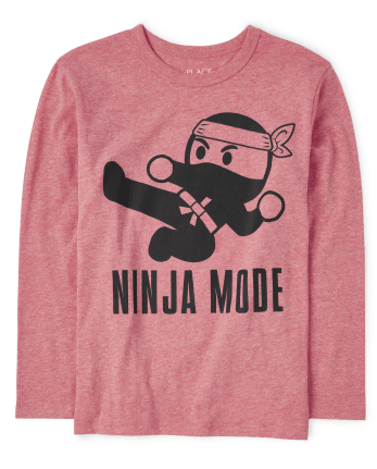 Camiseta gráfica del modo Ninja para niños
