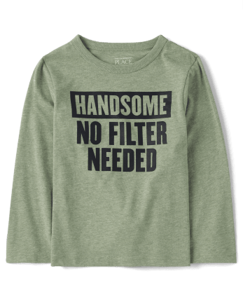 Baby And Toddler Boys Handsome Graphic Tee