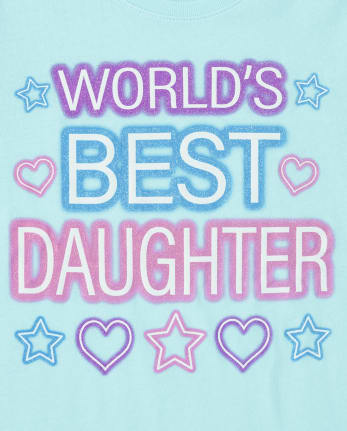 Girls Best Daughter Graphic Tee