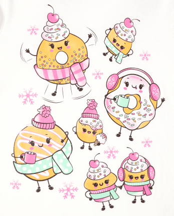 Girls Doughnut Graphic Tee