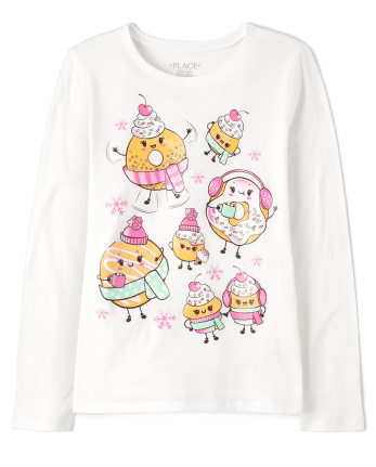Girls Doughnut Graphic Tee