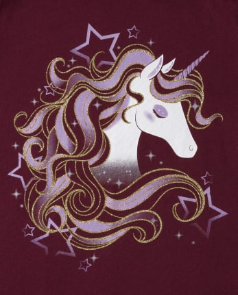Girls Unicorn Graphic Tee