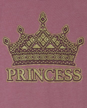 Camiseta con gráfico de princesa para niña
