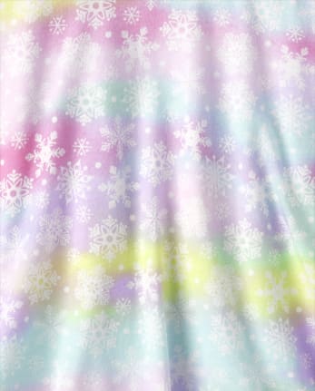 Girls Rainbow Snowflake Everyday Dress