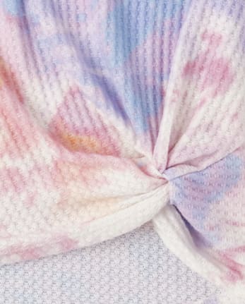 Girls Tie Dye Knot Top