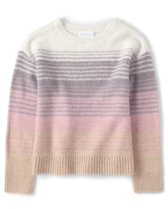 Girls Striped Sweater