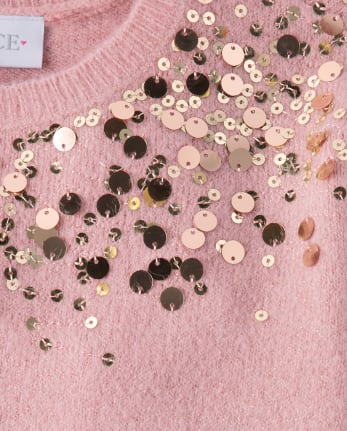 Girls Sequin Sweater