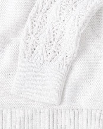Girls Metallic Sweater