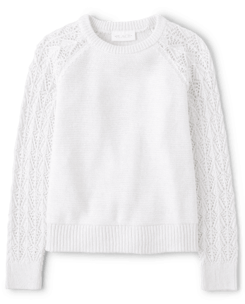 Girls Metallic Sweater
