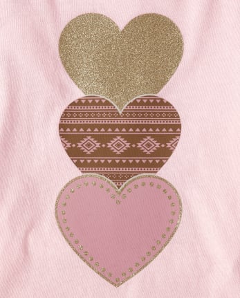 Girls Colorblock Graphic Top