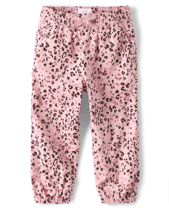 Girls Print Pull On Jogger Pants