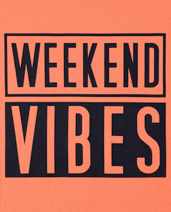 Camiseta con estampado Weekend Vibes para niños